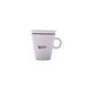 Taza espresso Away con tapa de tritán blanco cl 7