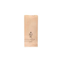 Bolsa de papel marrón para perros 14x8x32 cm