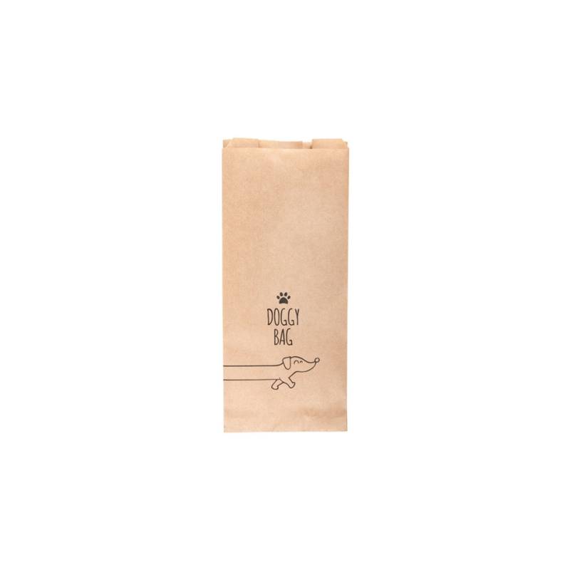 Bolsa de papel marrón para perros 14x8x32 cm