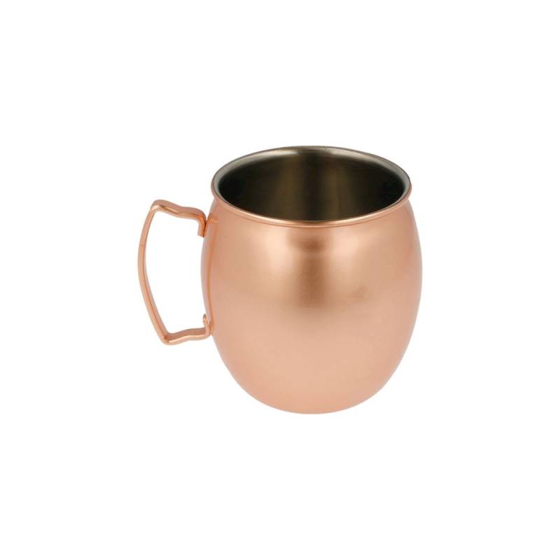 Mug arrondi en acier inoxydable cuivré cl 54