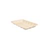 Plateau rectangulaire Bionic en bagasse brune 27x16,7x2,6 cm