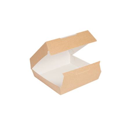 Boîte à lunch en carton brun cm 24x23,5x9