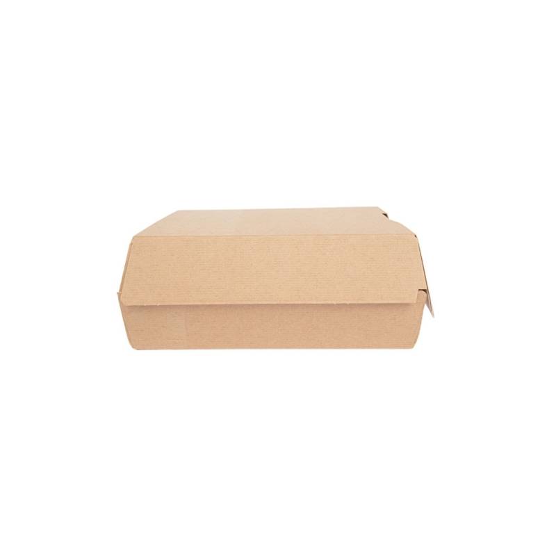 Boîte à lunch en carton brun cm 24x23,5x9