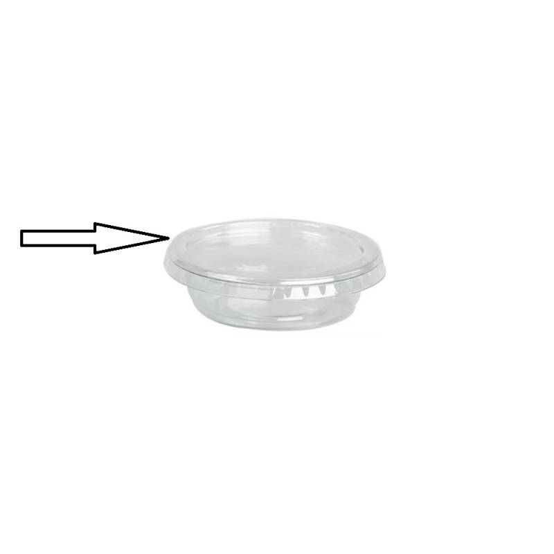 Couvercle pour gobelet transparent pour animaux de compagnie 6,5 cm