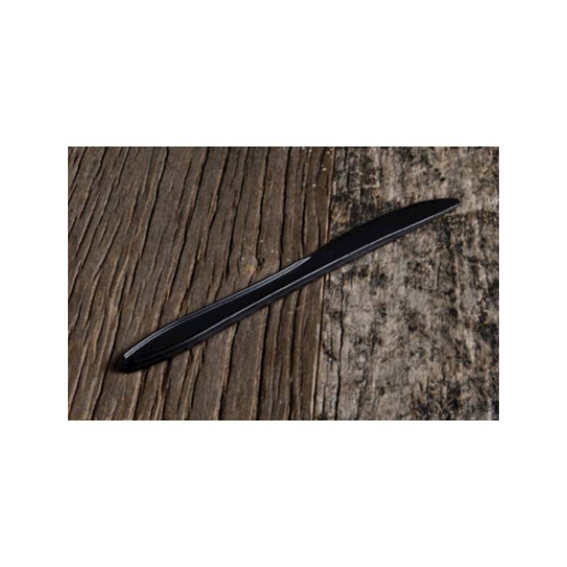 Couteau mater-bi noir 16.5 cm