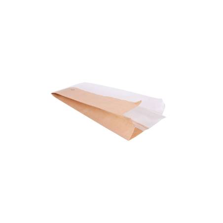 Bolsa de papel kraft con ventana lateral 12x30 cm