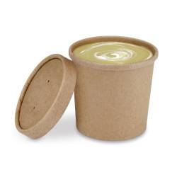 Bowlipack soupe contenedor en cartón kraft cl 35