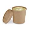 Boîte à soupe Bowlipack en carton kraft cl 35