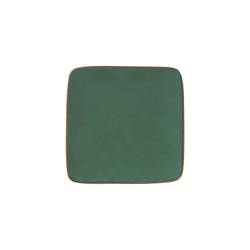 Mediterraneo Novità Home square green ceramic plate 4.60 inch