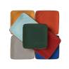 Mediterraneo Novità Home square green ceramic plate 4.60 inch