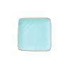Piatto quadro Mediterraneo Novità Home in ceramica turchese cm 11,7