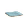 Novelty Home Plato cuadrado Mediterráneo cerámica turquesa 11,7 cm