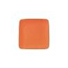 Novedad Hogar Mediterráneo plato cuadrado cerámica naranja jaffa cm 11,7