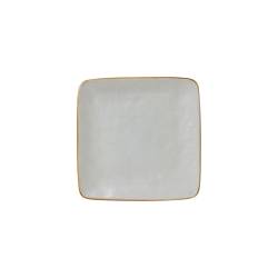 Mediterraneo Novità Home square mud ceramic plate 4.60 inch