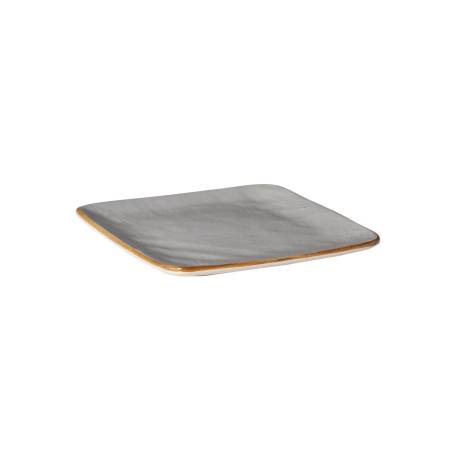 Piatto quadro Mediterraneo Novità Home in ceramica fango cm 11,7