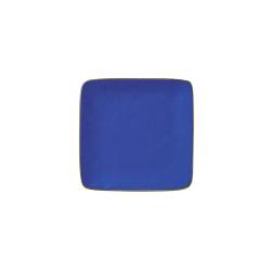 Novelty Home Assiette carrée méditerranéenne en céramique bleue cm 11,7