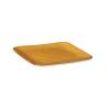 Novelty Home Plato cuadrado mediterráneo de cerámica amarilla 11,7 cm