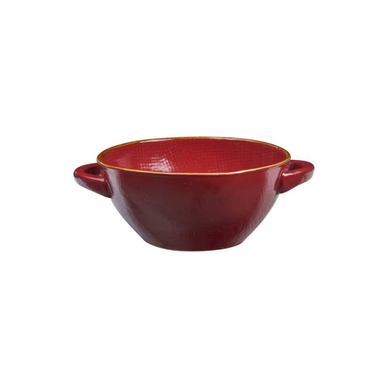 Coppetta riso e zuppa Mediterraneo Novità Home in ceramica rosso ciliegia cm 15