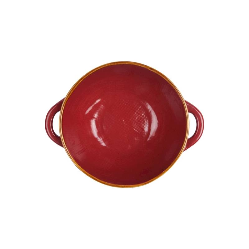 Coppetta riso e zuppa Mediterraneo Novità Home in ceramica rosso ciliegia cm 15