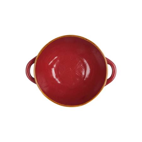 Mediterranean New Home bol à riz et à soupe en céramique rouge cerise cm 15