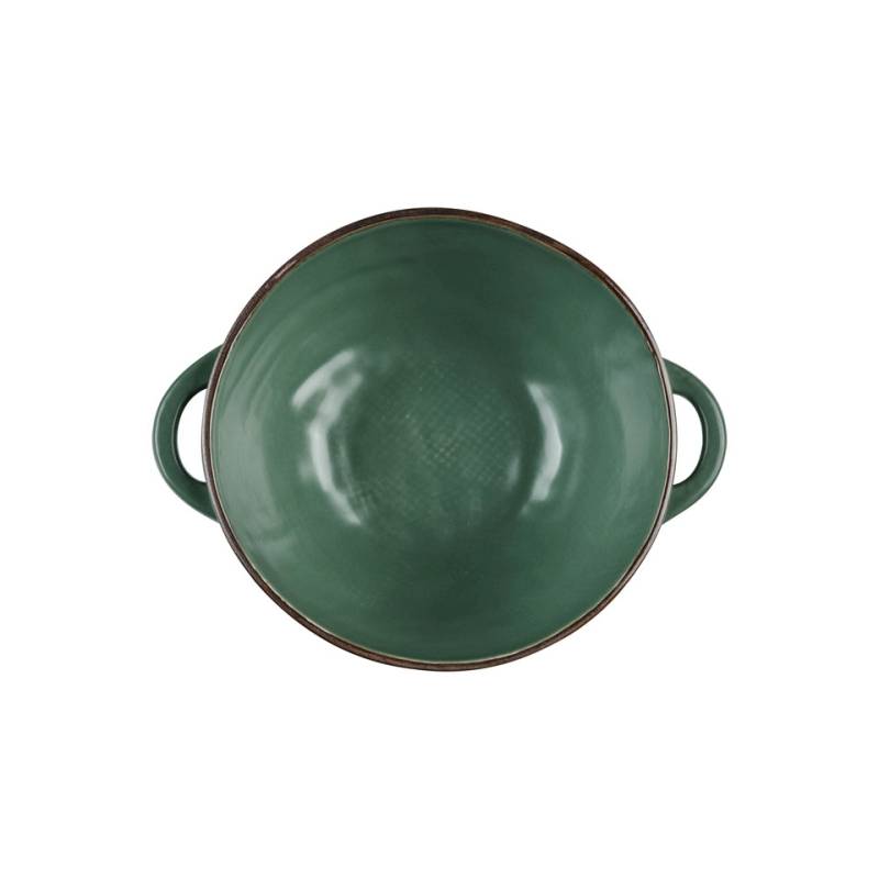 Coppetta riso e zuppa Mediterraneo Novità Home in ceramica verde cm 15