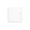 Serviette de table compostable Bio Bamboo en viscose et cellulose blanc 20x20 cm