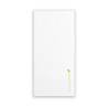 Serviette de table compostable Bio Bamboo en viscose et cellulose blanc 48x48 cm