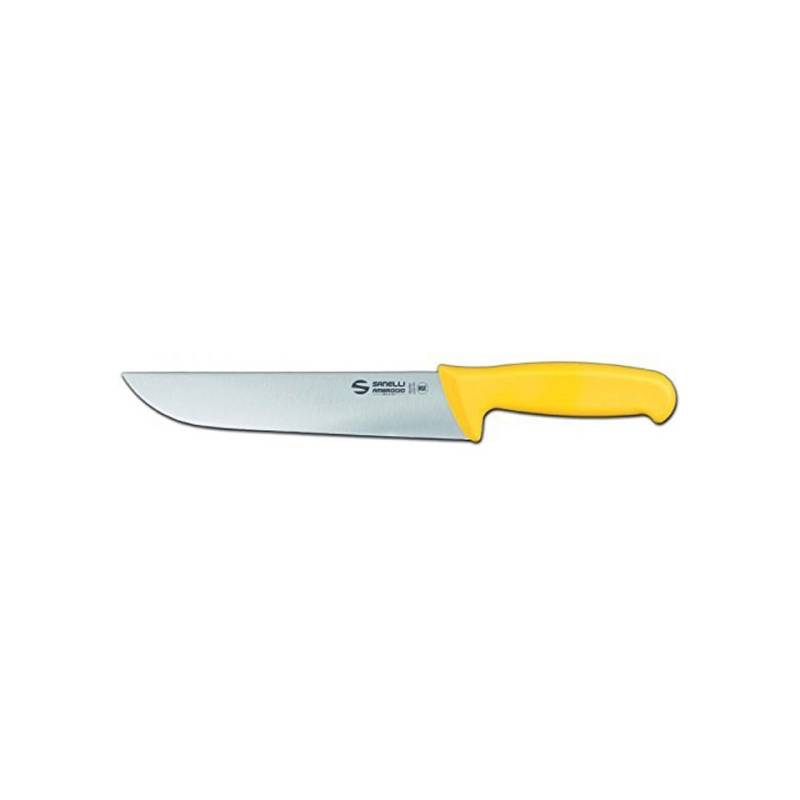 Cuchillo francés Sanelli Ambrogio Supra en acero inoxidable mango amarillo cm 16