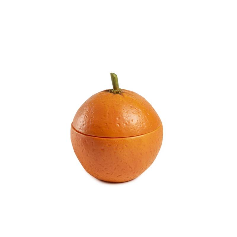 Taza naranja 100% Chef con tapa de resina naranja cl 25