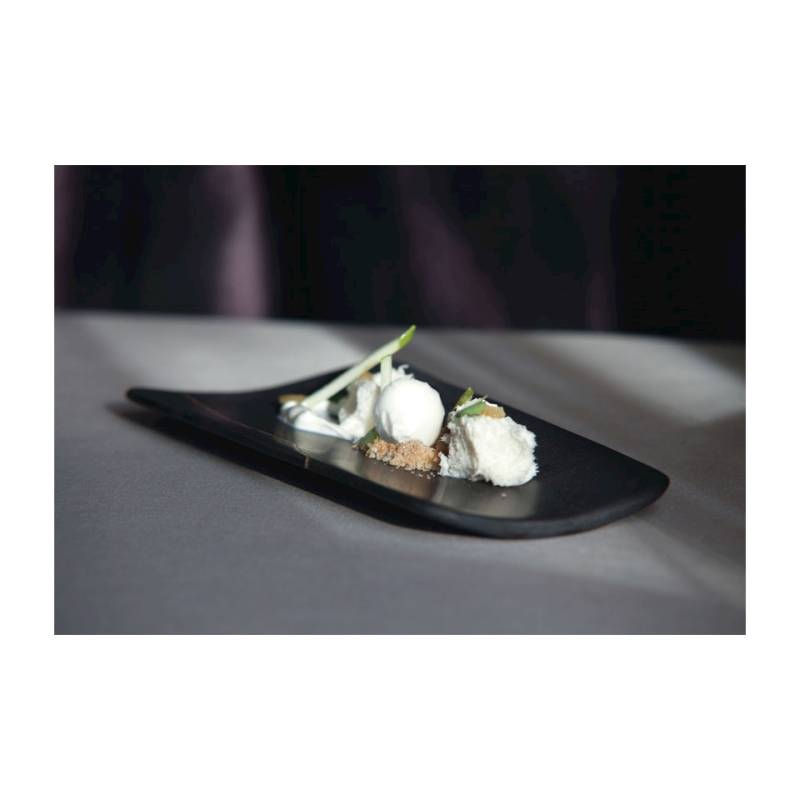 Roman XL 100% Chef plato de mármol negro 27x13 cm