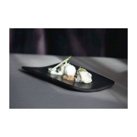 Roman XL 100% Chef plato de mármol negro 27x13 cm