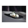 Roman XL 100% Chef assiette en marbre noir 27x13 cm
