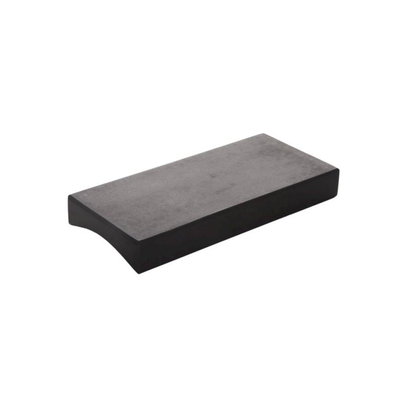 Lingot 100% Chef assiette en marbre noir 15x6.5 cm