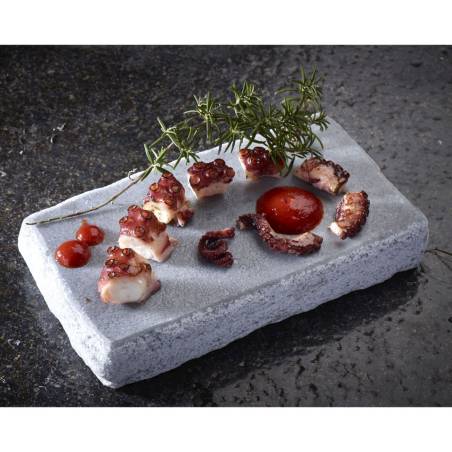Assiette de chef en granit double face 100% 22.5x12.5 cm