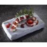 Assiette de chef en granit double face 100% 22.5x12.5 cm