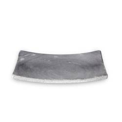 Assiette Osaka 100% Chef en marbre gris 20.5x13.5 cm