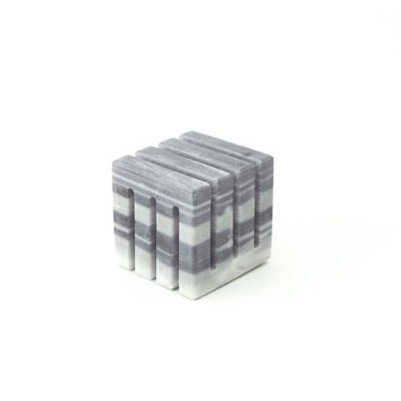 Soporte Rubicube 100% Chef de mármol gris cm 8