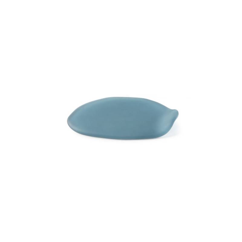 Cadaques XS Plato 100% Chef en vidrio arenado azul 14x10 cm