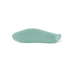 Cadaques XL Assiette 100% Chef en verre sablé vert 22x14 cm