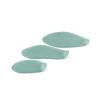 Cadaques XL Assiette 100% Chef en verre sablé vert 22x14 cm