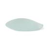 Cadaques XXL Assiette 100% Chef en verre sablé blanc 25x20 cm