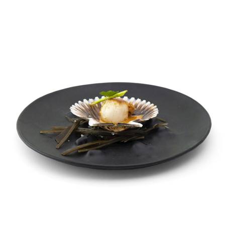 Plaque d'ébullition XL 100% Chef en verre opale noir cm 26