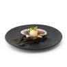 Plato hervidor XL 100% Chef de cristal opal negro cm 26