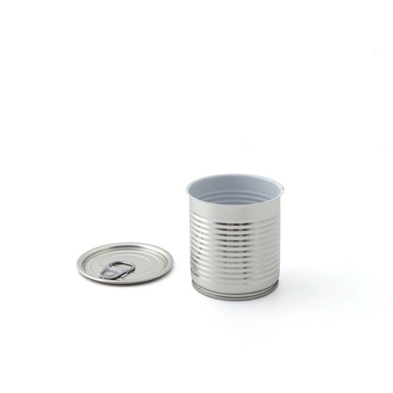 Mini vaso de lata desechable 100% Chef lata con tapa cl 25