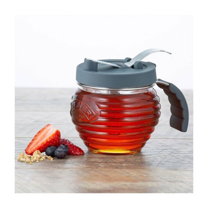 Dispensador de miel y sirope Kilner de vidrio y silicona cl 40