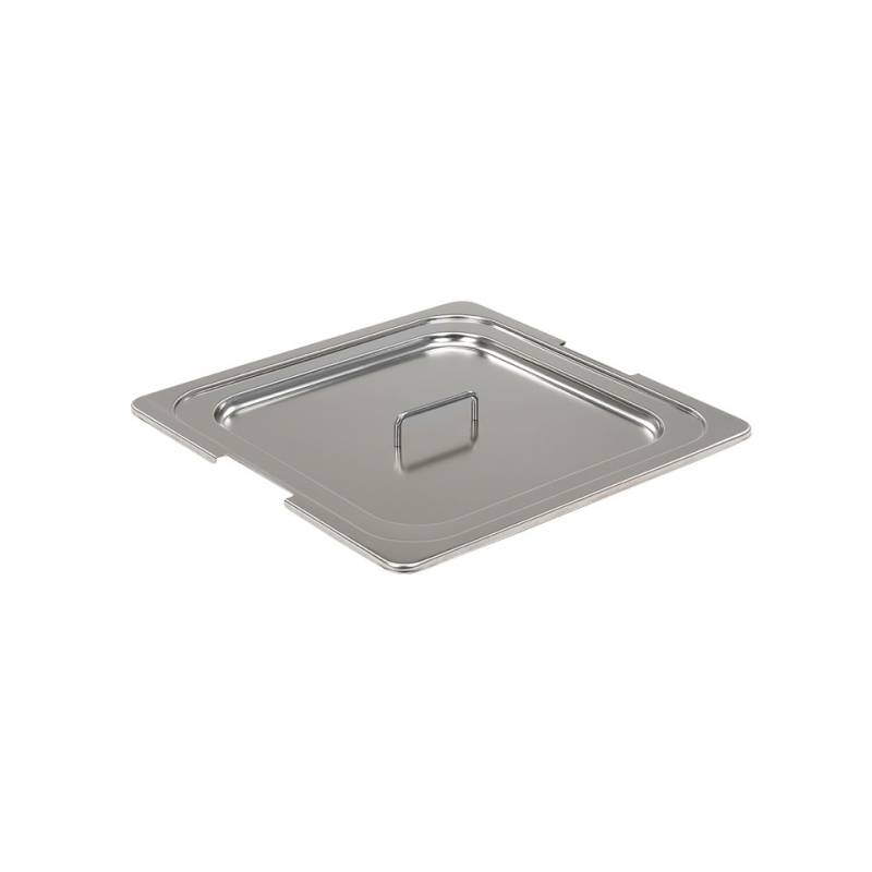 Tapa para contenedor multiusos Marcellino de acero inoxidable sin ranuras