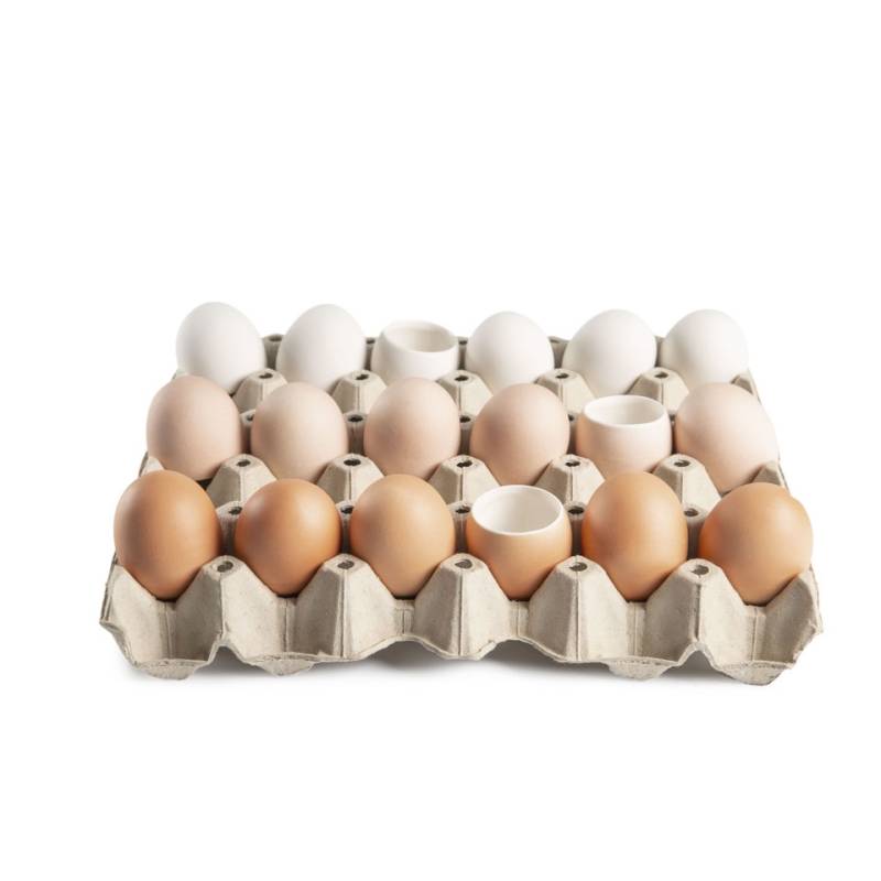 100% Huevera de porcelana rosa cl 3,5