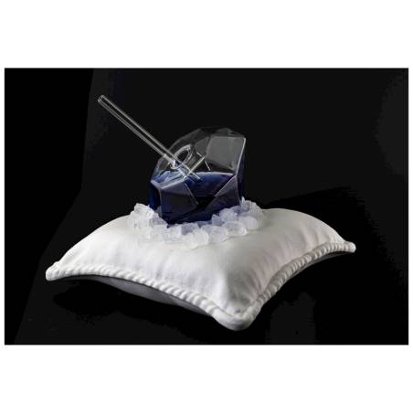 Verre Diamante 100% Chef avec paille cl 25