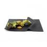 Servilletero 100% Chef de cristal negro 21x18 cm