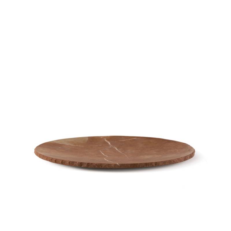 Al-Andalus XS 100% Plat de chef en marbre rouge 25 cm